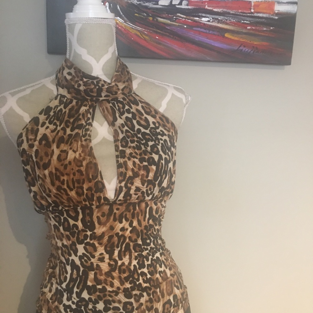 Halter leopard blouse - Picture 5 of 8